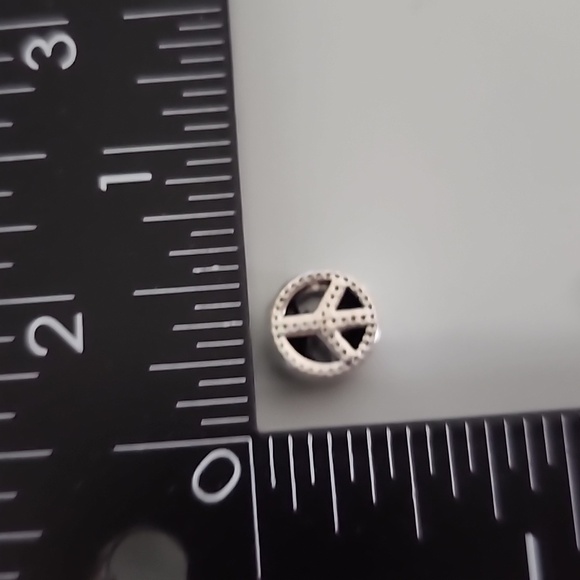 PEACE Sign Charm for European Style Bracelets Fits Pandora Systems - Picture 3 of 4